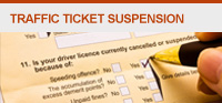 Traffic Ticket Suspension