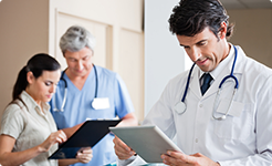 doctor and med staff
