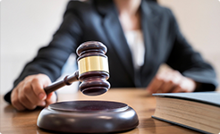 woman with gavel